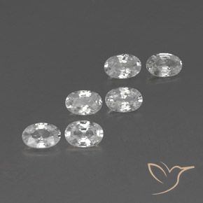 Gemme di Zircone Bianco naturale da 4.10 ct, Ovale, VVS-VS