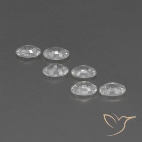 Gemme di Zircone Bianco naturale da 4.10 ct, Ovale, VVS-VS