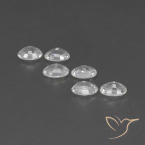 Gemme di Zircone Bianco naturale da 4.40 ct, Ovale, VVS-VS