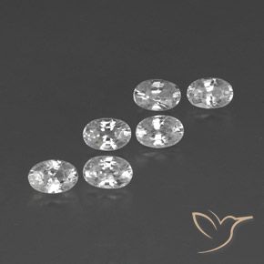 Gemme di Zircone Bianco naturale da 4.93 ct, Ovale, VVS-VS
