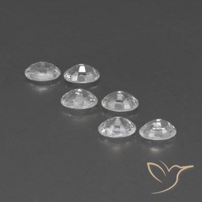 Gemme di Zircone Bianco naturale da 4.76 ct, Ovale, VVS-VS