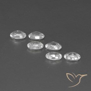 Gemme di Zircone Bianco naturale da 3.98 ct, Ovale, VVS-VS