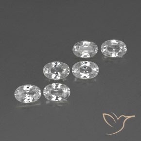 Gemme di Zircone Bianco naturale da 4.70 ct, Ovale, VVS-VS