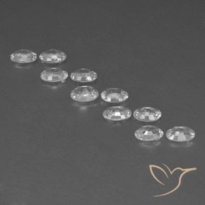Gemme di Zircone Bianco naturale da 6.62 ct, Ovale, VVS-VS