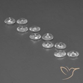 Gemme di Zircone Bianco naturale da 7.66 ct, Ovale, VVS-VS