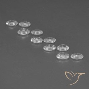 Gemme di Zircone Bianco naturale da 6.94 ct, Ovale, VVS-VS