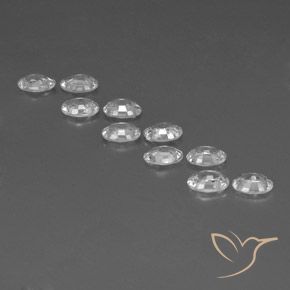Gemme di Zircone Bianco naturale da 6.68 ct, Ovale, VVS-VS