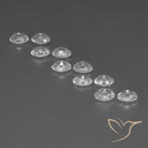 Gemme di Zircone Bianco naturale da 7.73 ct, Ovale, VVS-VS