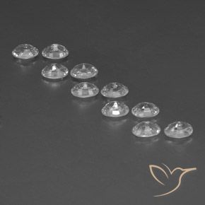 Gemme di Zircone Bianco naturale da 8.07 ct, Ovale, VVS-VS