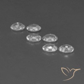 Gemme di Zircone Bianco naturale da 4.32 ct, Ovale, VVS-VS