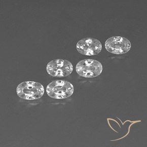 Gemme di Zircone Bianco naturale da 4.69 ct, Ovale, VVS-VS