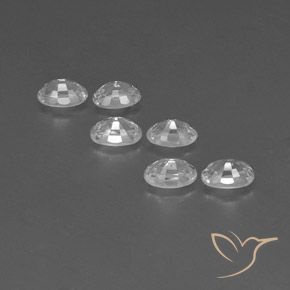 Gemme di Zircone Bianco naturale da 4.69 ct, Ovale, VVS-VS