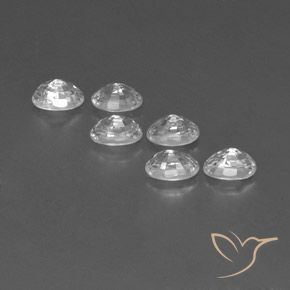 Gemme di Zircone Bianco naturale da 5.20 ct, Ovale, VVS-VS