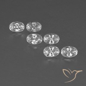 5.11ctw Naturale Bianco Zircone, Ovale, VVS-VS, Photo A