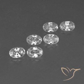 Gemme di Zircone Bianco naturale da 4.66 ct, Ovale, VVS-VS