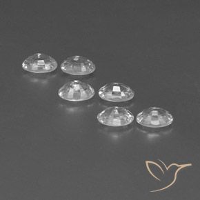 Gemme di Zircone Bianco naturale da 4.69 ct, Ovale, VVS-VS