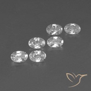 Gemme di Zircone Bianco naturale da 4.49 ct, Ovale, VVS-VS
