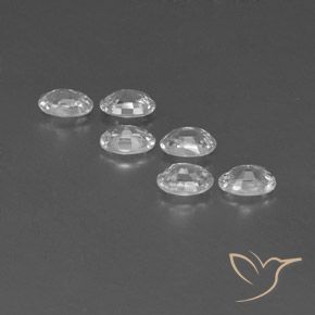 Gemme di Zircone Bianco naturale da 4.49 ct, Ovale, VVS-VS