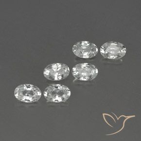Gemme di Zircone Bianco naturale da 4.21 ct, Ovale, VVS-VS