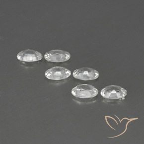 Gemme di Zircone Bianco naturale da 3.95 ct, Ovale, VVS-VS