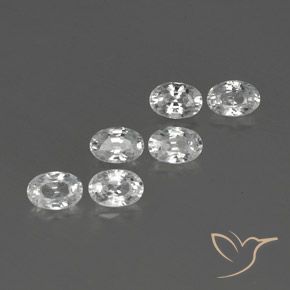 Gemme di Zircone Bianco naturale da 4.69 ct, Ovale, VVS-VS