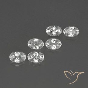 Gemme di Zircone Bianco naturale da 4.67 ct, Ovale, VVS-VS