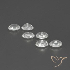 Gemme di Zircone Bianco naturale da 4.67 ct, Ovale, VVS-VS