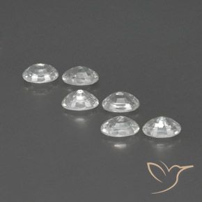 Gemme di Zircone Bianco naturale da 4.92 ct, Ovale, VVS-VS
