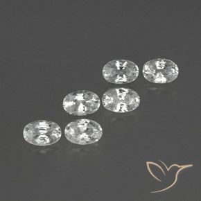 Gemme di Zircone Bianco naturale da 4.75 ct, Ovale, VVS-VS