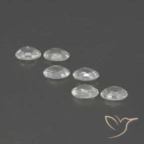 Gemme di Zircone Bianco naturale da 4.24 ct, Ovale, VVS-VS