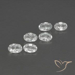 Gemme di Zircone Bianco naturale da 4.05 ct, Ovale, VVS-VS