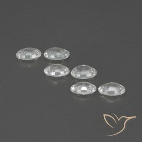 Gemme di Zircone Bianco naturale da 4.05 ct, Ovale, VVS-VS