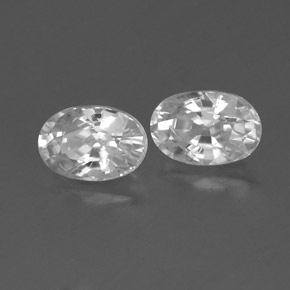 Zircone naturale bianco da 1,62 ct, taglio ovale, VVS