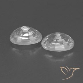 Gemme di Zircone Bianco naturale da 1.71 ct, Ovale, VVS