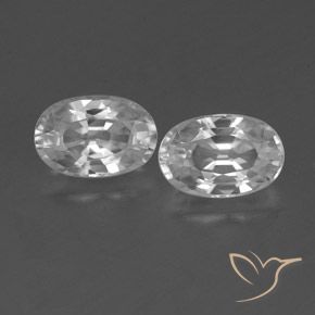Gemme di Zircone Bianco naturale da 1.68 ct, Ovale, VVS