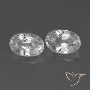 Gemme di Zircone Bianco naturale da 1.68 ct, Ovale, VVS