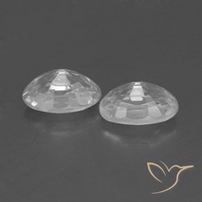 Gemme di Zircone Bianco naturale da 1.65 ct, Ovale, VVS-VS