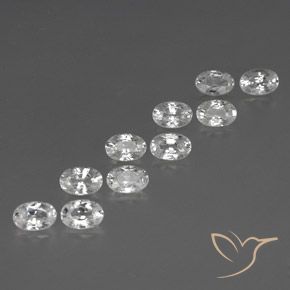 Gemme di Zircone Bianco naturale da 7.74 ct, Ovale, VVS-VS