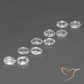 Gemme di Zircone Bianco naturale da 6.50 ct, Ovale, VVS-VS