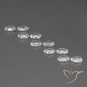 Gemme di Zircone Bianco naturale da 6.50 ct, Ovale, VVS-VS