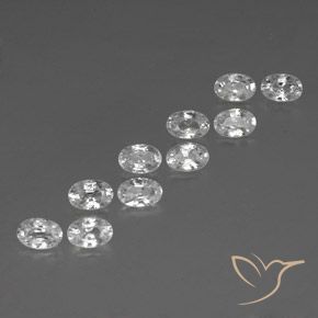 Gemme di Zircone Bianco naturale da 7.50 ct, Ovale, VVS-VS