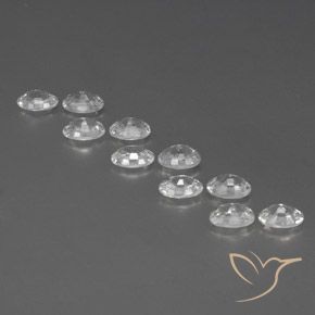 Gemme di Zircone Bianco naturale da 7.60 ct, Ovale, VVS-VS