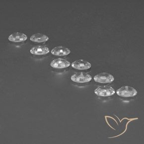 Gemme di Zircone Bianco naturale da 7.23 ct, Ovale, VVS-VS