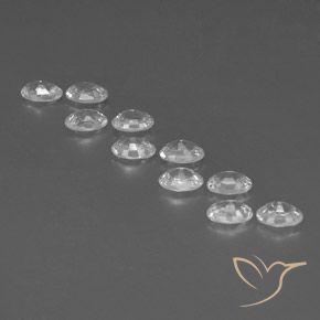 Gemme di Zircone Bianco naturale da 7.27 ct, Ovale, VVS-VS