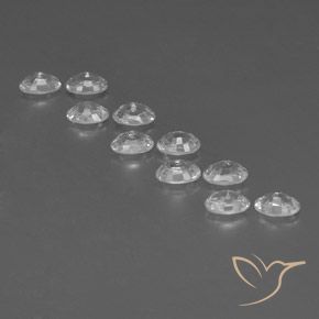 Gemme di Zircone Bianco naturale da 7.96 ct, Ovale, VVS-VS