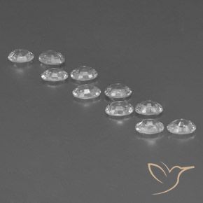 Gemme di Zircone Bianco naturale da 7.33 ct, Ovale, VVS-VS