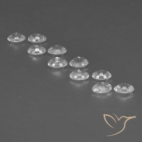 Gemme di Zircone Bianco naturale da 7.35 ct, Ovale, VVS-VS