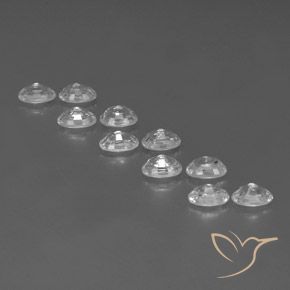 Gemme di Zircone Bianco naturale da 8.14 ct, Ovale, VVS-VS