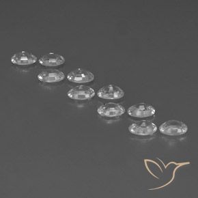 Gemme di Zircone Bianco naturale da 7.41 ct, Ovale, VVS-VS