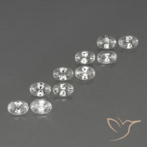 Gemme di Zircone Bianco naturale da 7.78 ct, Ovale, VVS-VS